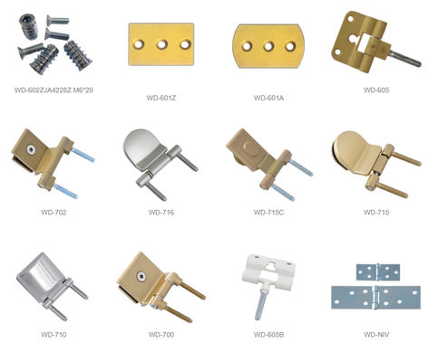 Cabinet Door Zinc Alloy Hinges 3mm Adjustable Powder Coated