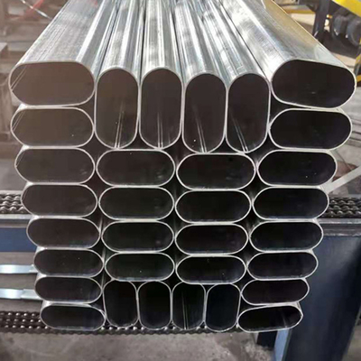 أنبوب بيضاوي مسطح من الفولاذ الخفيف المطاوئ Q345 0.5mm-30mm